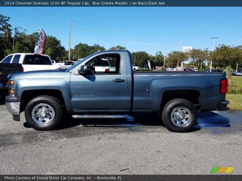 Blue Granite Metallic / Jet Black/Dark Ash 2014 Chevrolet Silverado 1500 WT Regular Cab