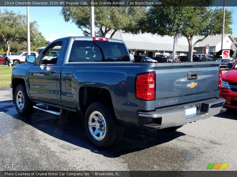 Blue Granite Metallic / Jet Black/Dark Ash 2014 Chevrolet Silverado 1500 WT Regular Cab