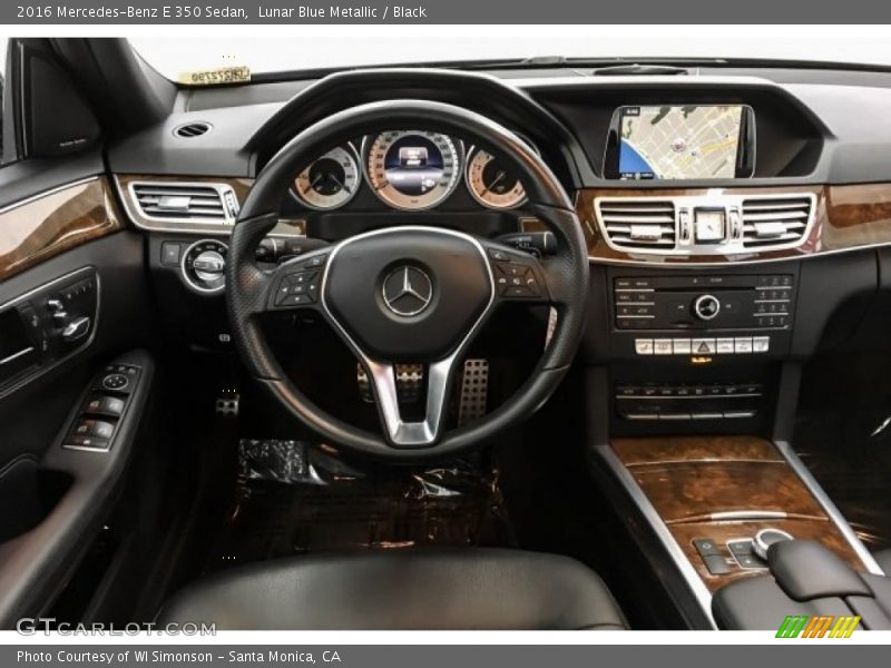Lunar Blue Metallic / Black 2016 Mercedes-Benz E 350 Sedan