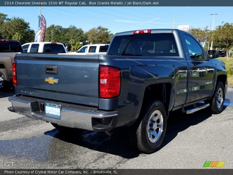 Blue Granite Metallic / Jet Black/Dark Ash 2014 Chevrolet Silverado 1500 WT Regular Cab