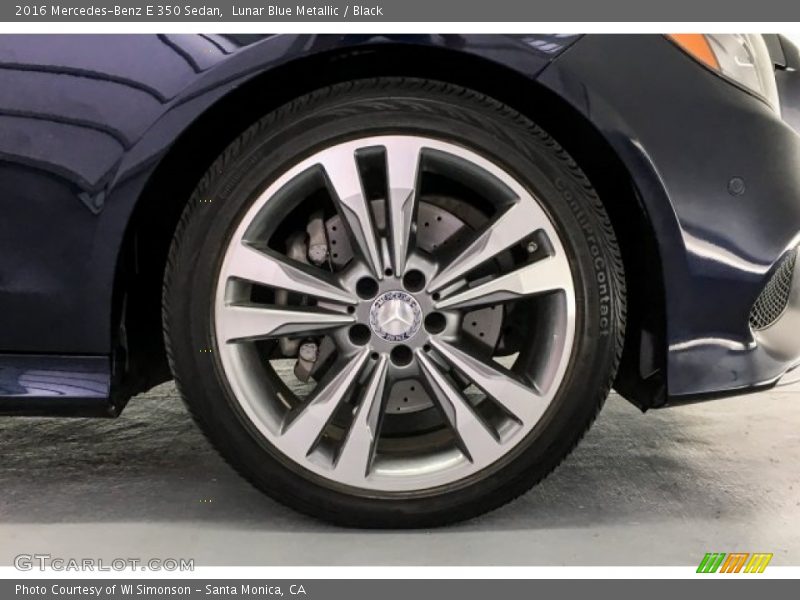 Lunar Blue Metallic / Black 2016 Mercedes-Benz E 350 Sedan