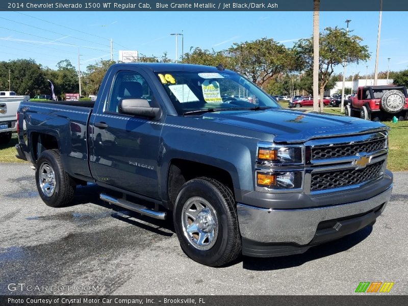 Blue Granite Metallic / Jet Black/Dark Ash 2014 Chevrolet Silverado 1500 WT Regular Cab