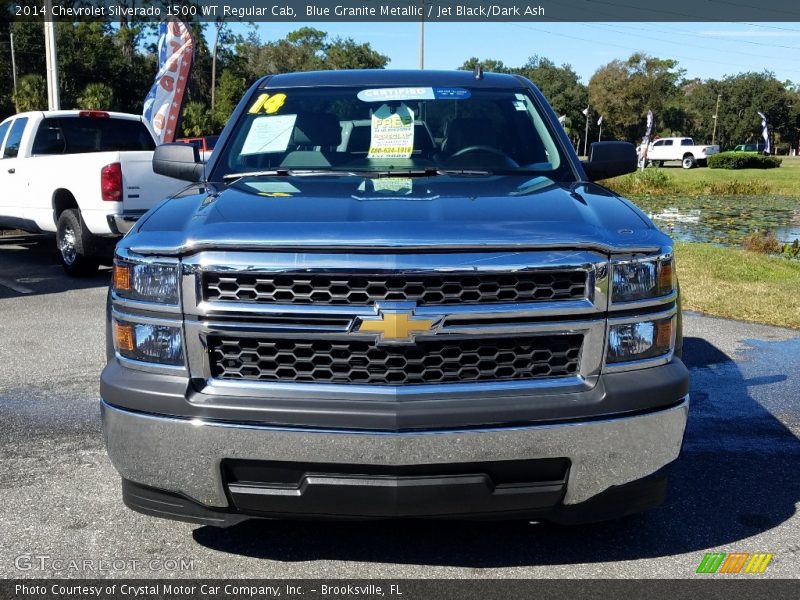 Blue Granite Metallic / Jet Black/Dark Ash 2014 Chevrolet Silverado 1500 WT Regular Cab