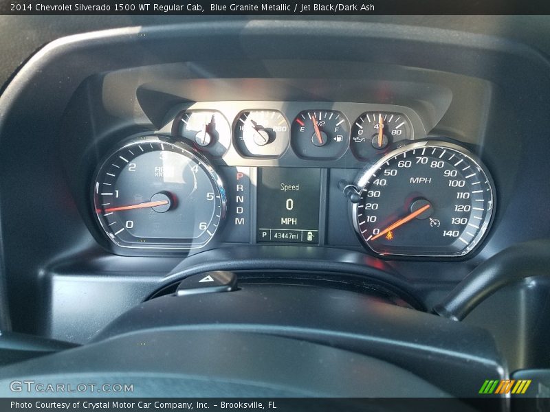 Blue Granite Metallic / Jet Black/Dark Ash 2014 Chevrolet Silverado 1500 WT Regular Cab