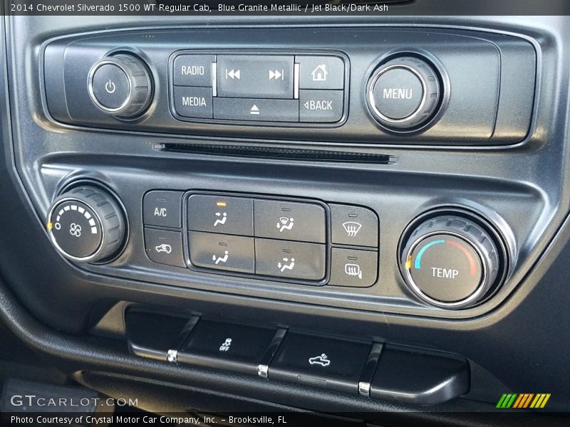 Blue Granite Metallic / Jet Black/Dark Ash 2014 Chevrolet Silverado 1500 WT Regular Cab