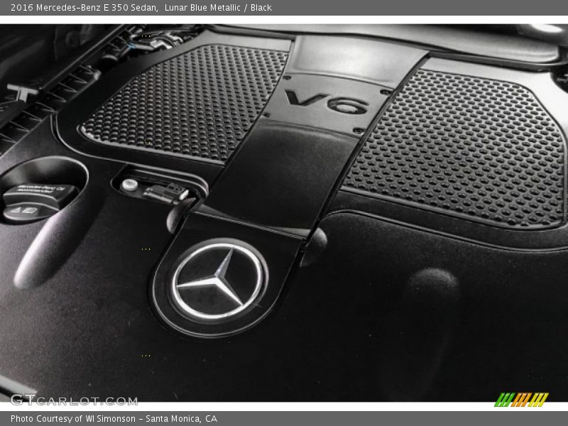 Lunar Blue Metallic / Black 2016 Mercedes-Benz E 350 Sedan