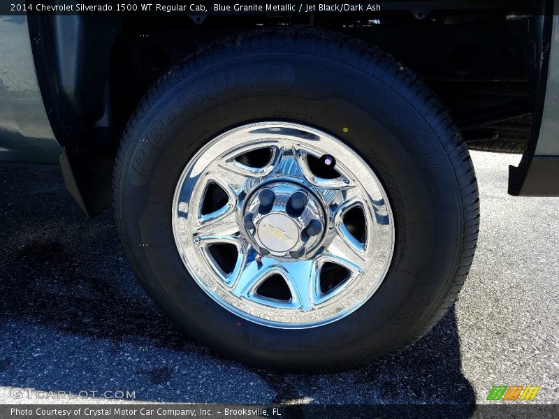 Blue Granite Metallic / Jet Black/Dark Ash 2014 Chevrolet Silverado 1500 WT Regular Cab