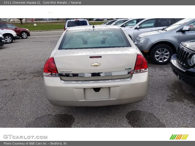 Gold Mist Metallic / Neutral 2011 Chevrolet Impala LS