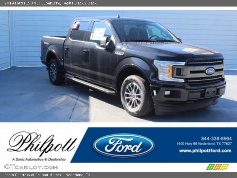 Agate Black / Black 2019 Ford F150 XLT SuperCrew