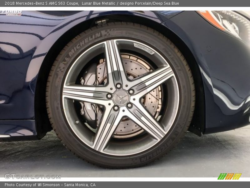 Lunar Blue Metallic / designo Porcelain/Deep Sea Blue 2018 Mercedes-Benz S AMG S63 Coupe