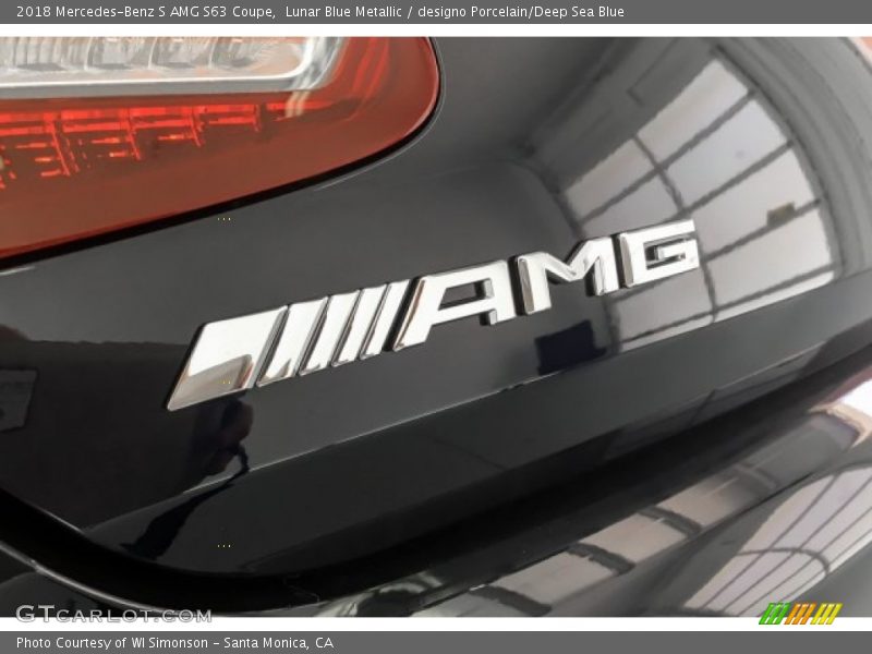 Lunar Blue Metallic / designo Porcelain/Deep Sea Blue 2018 Mercedes-Benz S AMG S63 Coupe