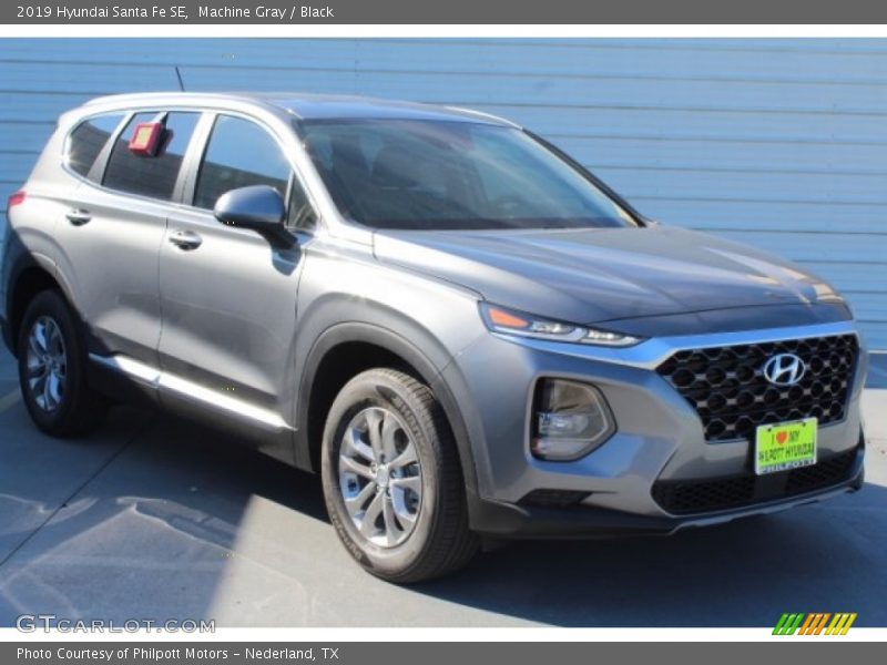 Machine Gray / Black 2019 Hyundai Santa Fe SE