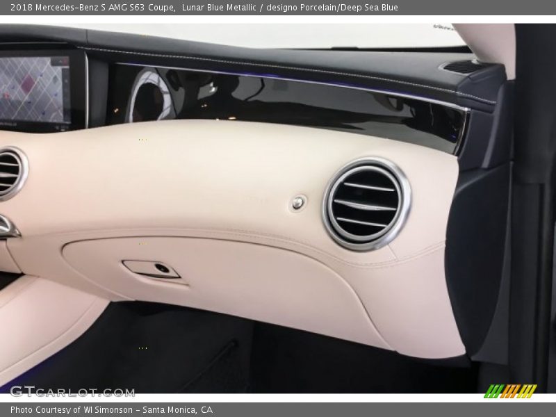 Lunar Blue Metallic / designo Porcelain/Deep Sea Blue 2018 Mercedes-Benz S AMG S63 Coupe