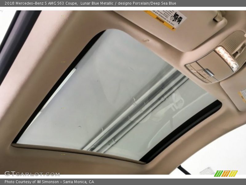 Lunar Blue Metallic / designo Porcelain/Deep Sea Blue 2018 Mercedes-Benz S AMG S63 Coupe