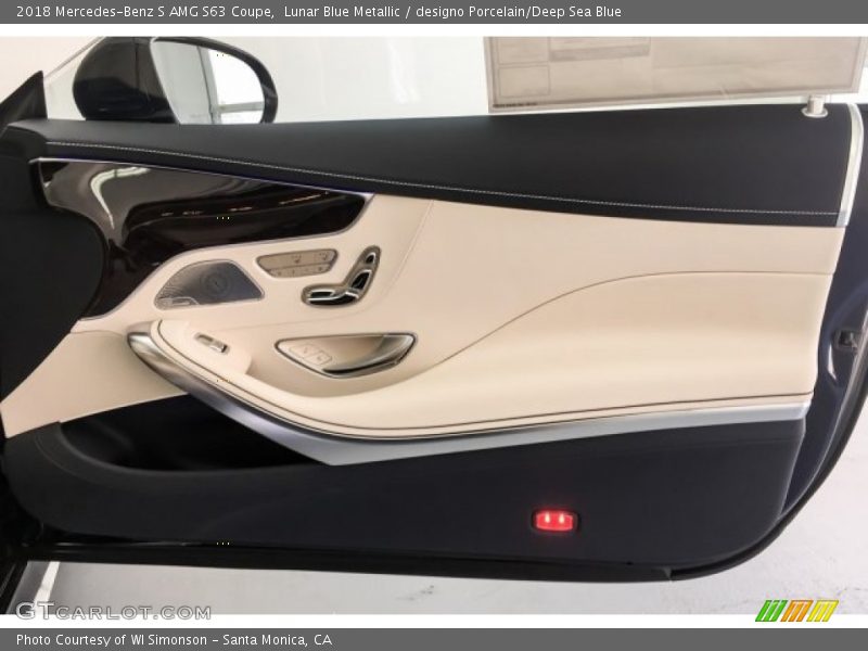 Lunar Blue Metallic / designo Porcelain/Deep Sea Blue 2018 Mercedes-Benz S AMG S63 Coupe