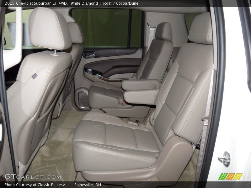 White Diamond Tricoat / Cocoa/Dune 2015 Chevrolet Suburban LT 4WD