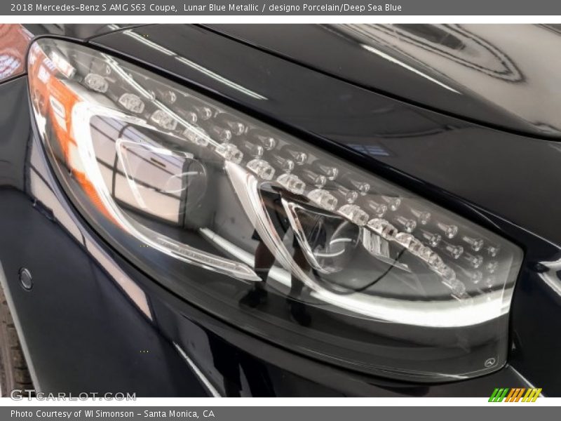 Lunar Blue Metallic / designo Porcelain/Deep Sea Blue 2018 Mercedes-Benz S AMG S63 Coupe