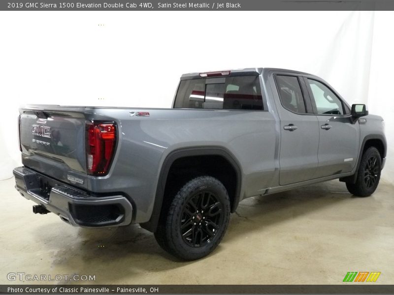 Satin Steel Metallic / Jet Black 2019 GMC Sierra 1500 Elevation Double Cab 4WD