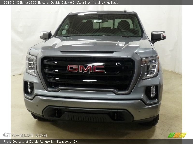 Satin Steel Metallic / Jet Black 2019 GMC Sierra 1500 Elevation Double Cab 4WD