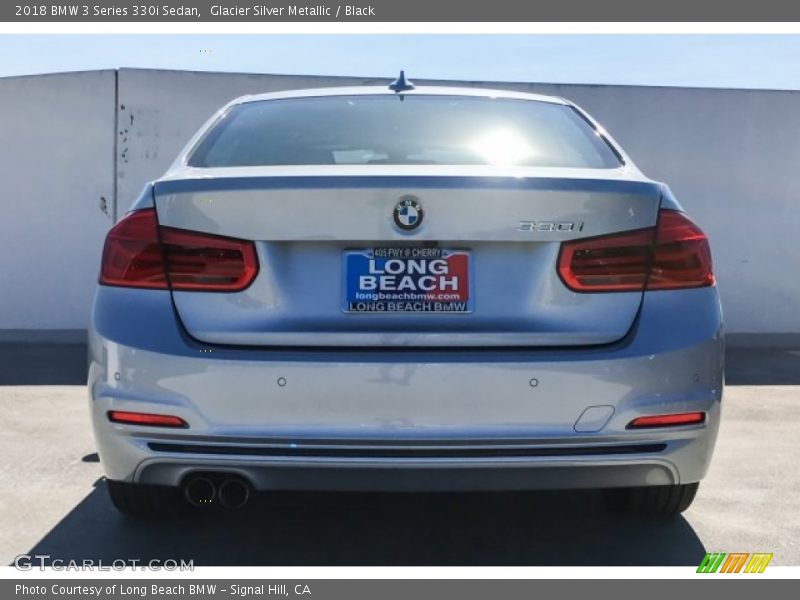 Glacier Silver Metallic / Black 2018 BMW 3 Series 330i Sedan