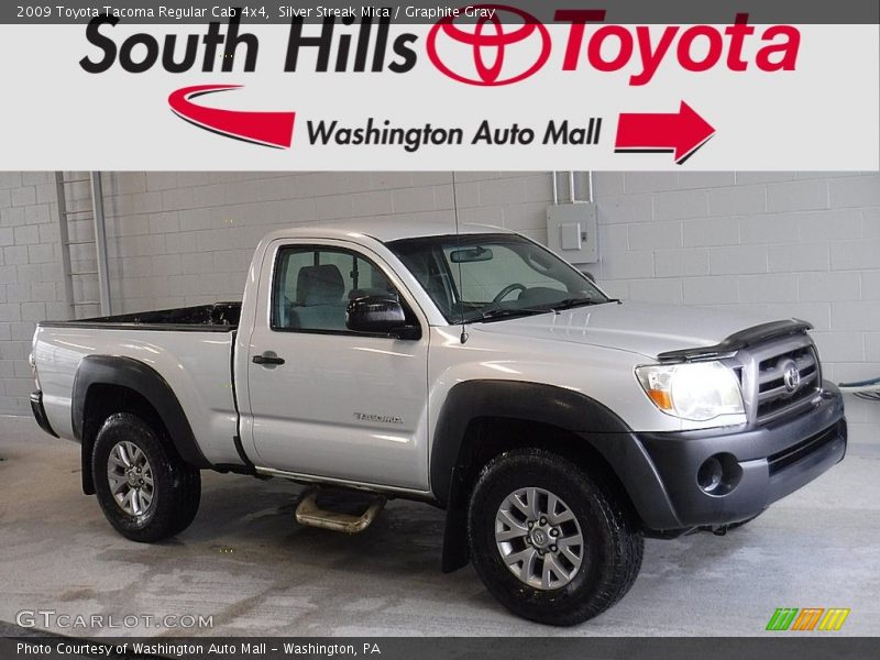 Silver Streak Mica / Graphite Gray 2009 Toyota Tacoma Regular Cab 4x4