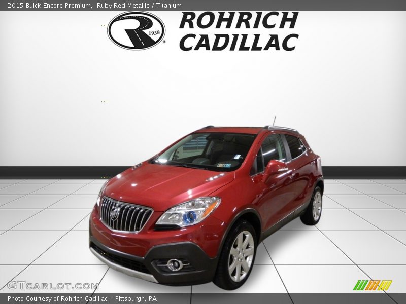 Ruby Red Metallic / Titanium 2015 Buick Encore Premium