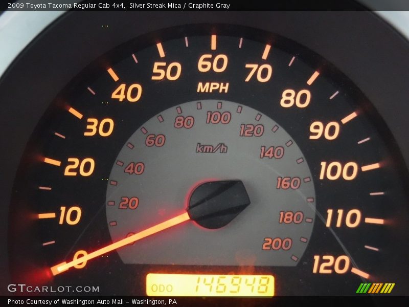 Silver Streak Mica / Graphite Gray 2009 Toyota Tacoma Regular Cab 4x4