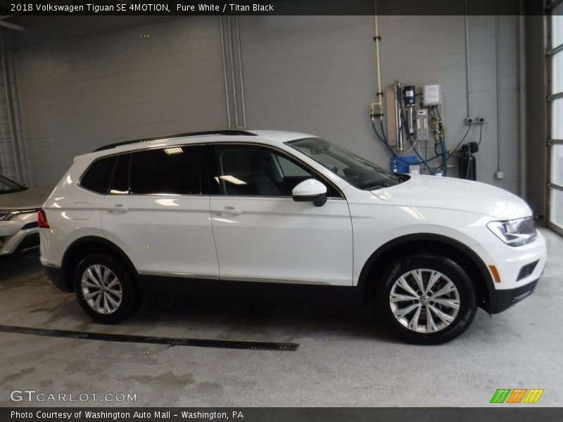 Pure White / Titan Black 2018 Volkswagen Tiguan SE 4MOTION