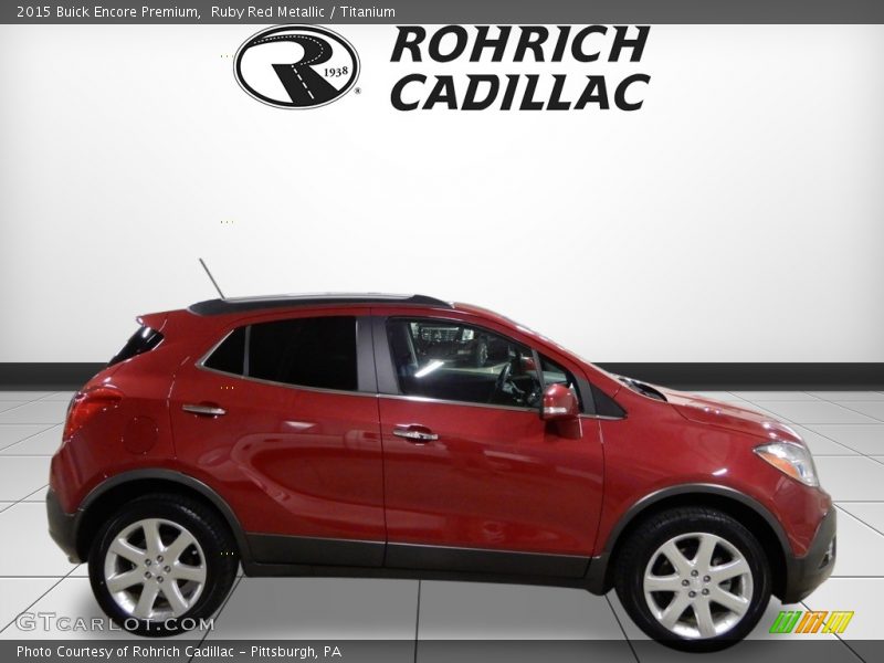 Ruby Red Metallic / Titanium 2015 Buick Encore Premium