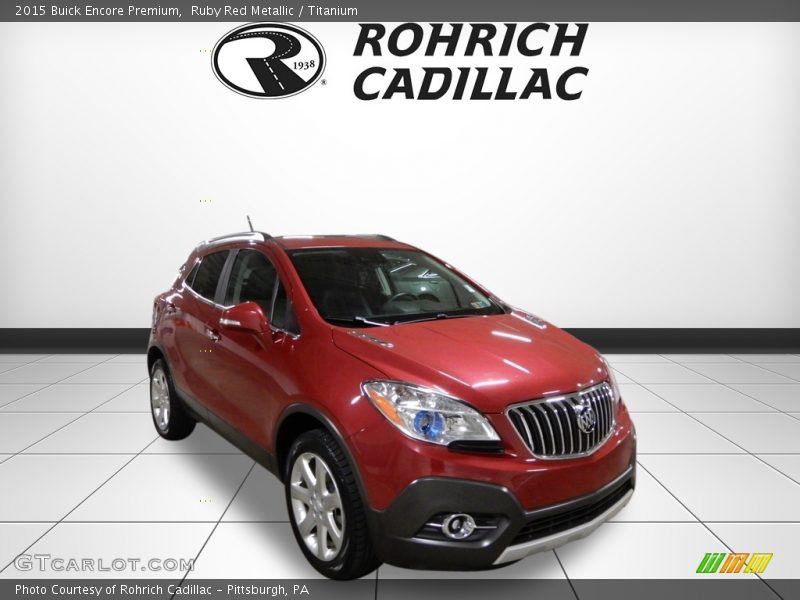 Ruby Red Metallic / Titanium 2015 Buick Encore Premium