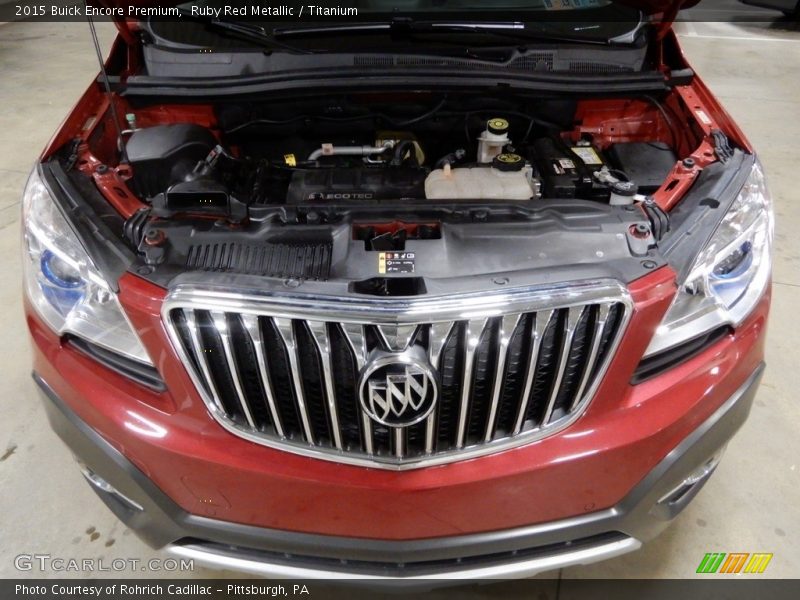 Ruby Red Metallic / Titanium 2015 Buick Encore Premium