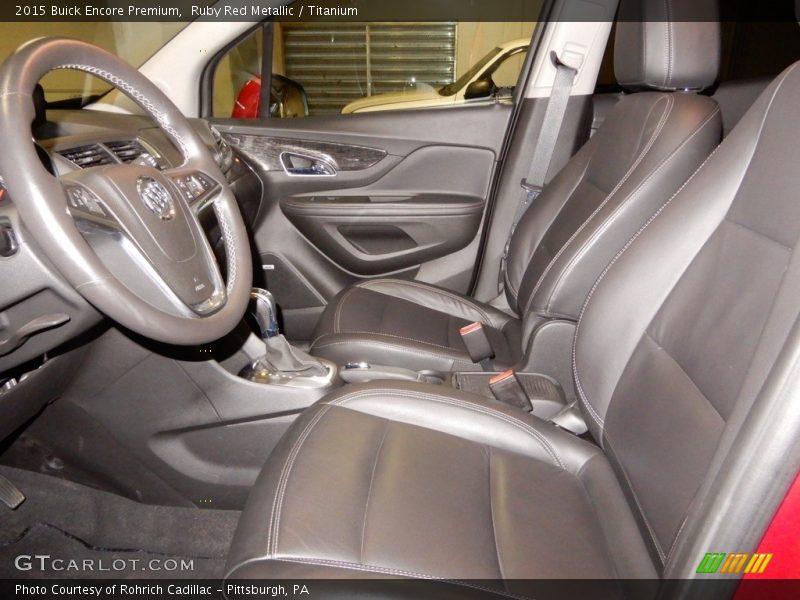 Ruby Red Metallic / Titanium 2015 Buick Encore Premium