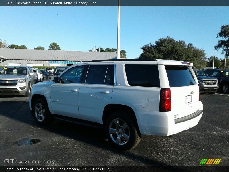Summit White / Cocoa/Dune 2019 Chevrolet Tahoe LT