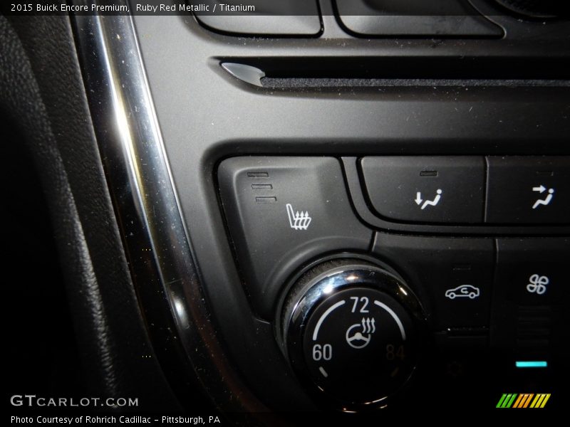 Ruby Red Metallic / Titanium 2015 Buick Encore Premium