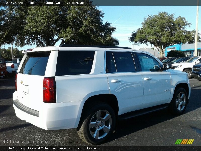 Summit White / Cocoa/Dune 2019 Chevrolet Tahoe LT