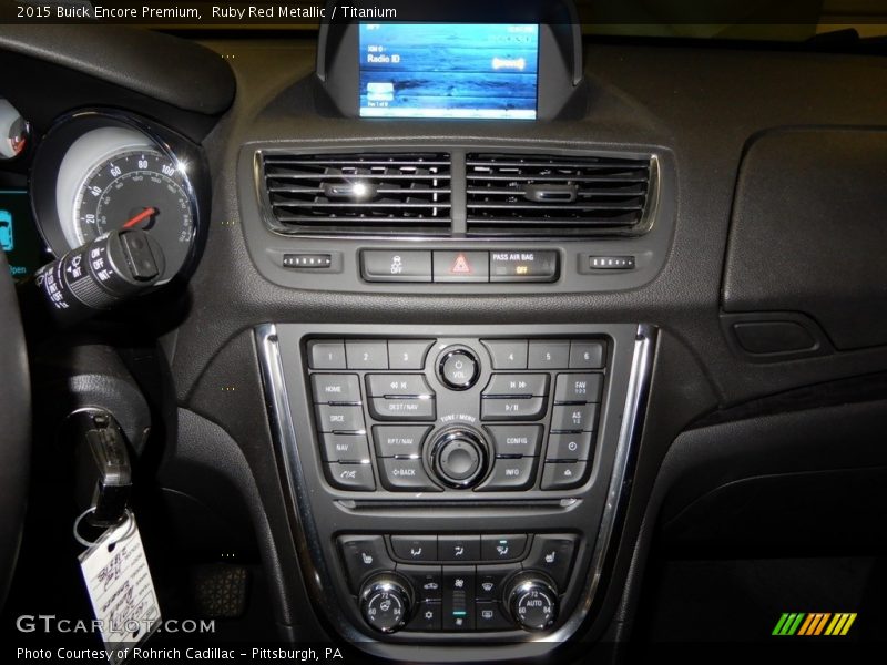 Ruby Red Metallic / Titanium 2015 Buick Encore Premium