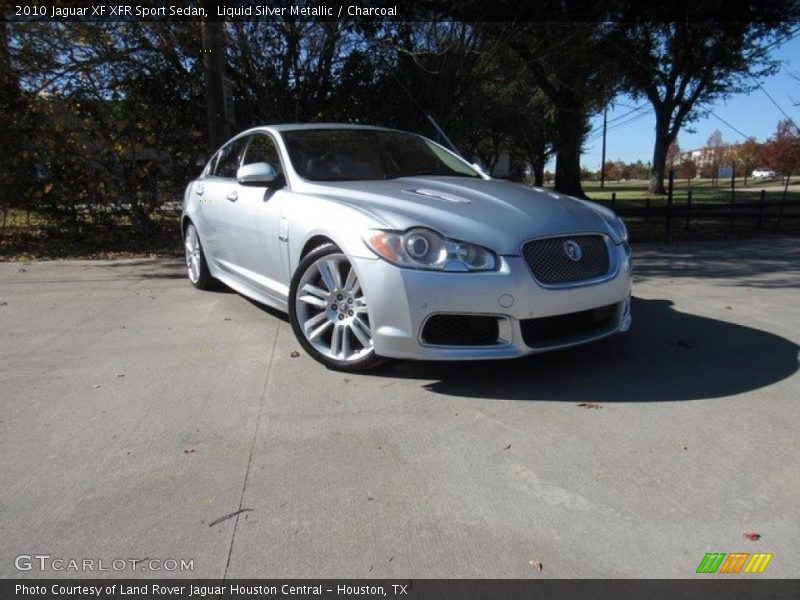 Liquid Silver Metallic / Charcoal 2010 Jaguar XF XFR Sport Sedan