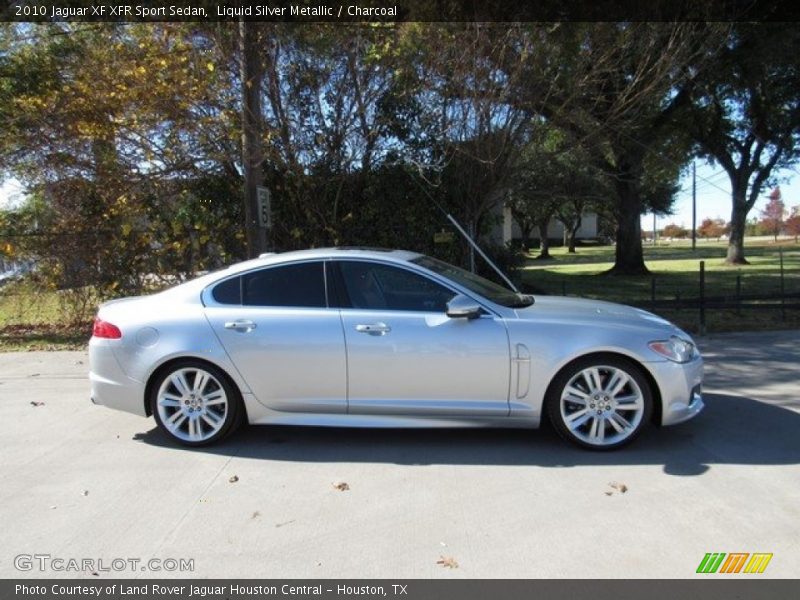 Liquid Silver Metallic / Charcoal 2010 Jaguar XF XFR Sport Sedan