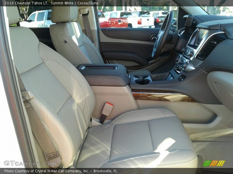 Summit White / Cocoa/Dune 2019 Chevrolet Tahoe LT