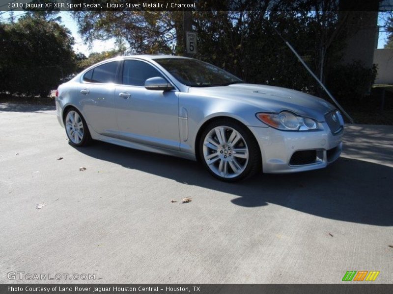 Liquid Silver Metallic / Charcoal 2010 Jaguar XF XFR Sport Sedan