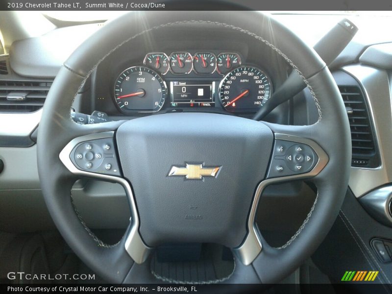 Summit White / Cocoa/Dune 2019 Chevrolet Tahoe LT