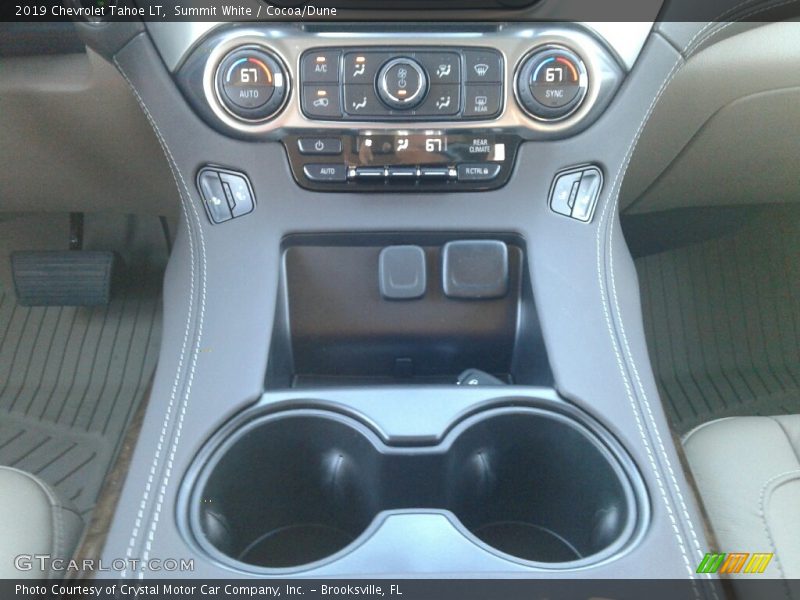 Summit White / Cocoa/Dune 2019 Chevrolet Tahoe LT