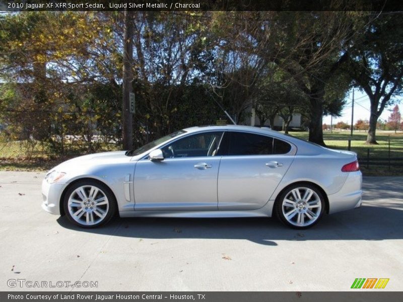 Liquid Silver Metallic / Charcoal 2010 Jaguar XF XFR Sport Sedan