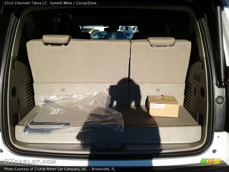 Summit White / Cocoa/Dune 2019 Chevrolet Tahoe LT