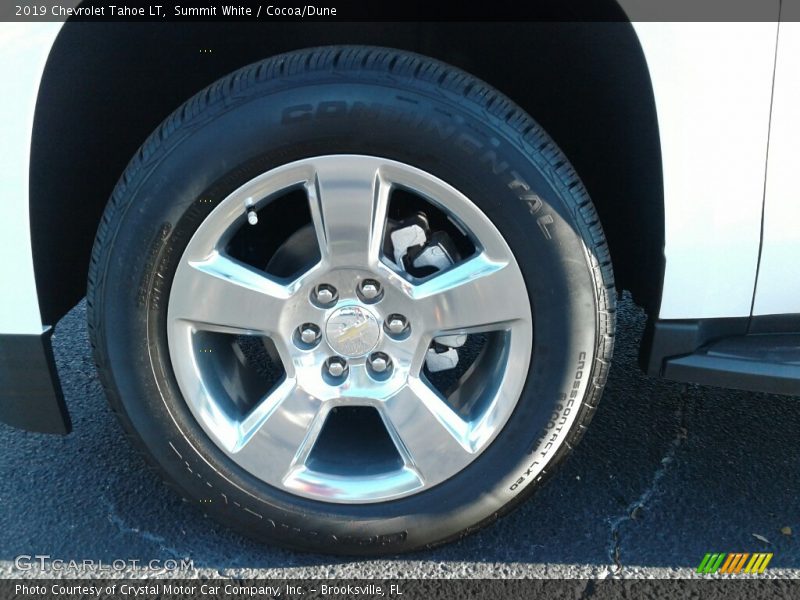 Summit White / Cocoa/Dune 2019 Chevrolet Tahoe LT