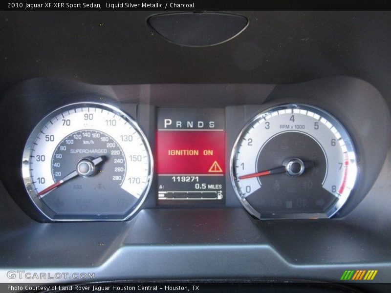 Liquid Silver Metallic / Charcoal 2010 Jaguar XF XFR Sport Sedan