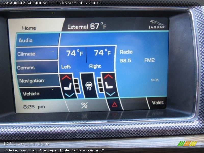 Liquid Silver Metallic / Charcoal 2010 Jaguar XF XFR Sport Sedan