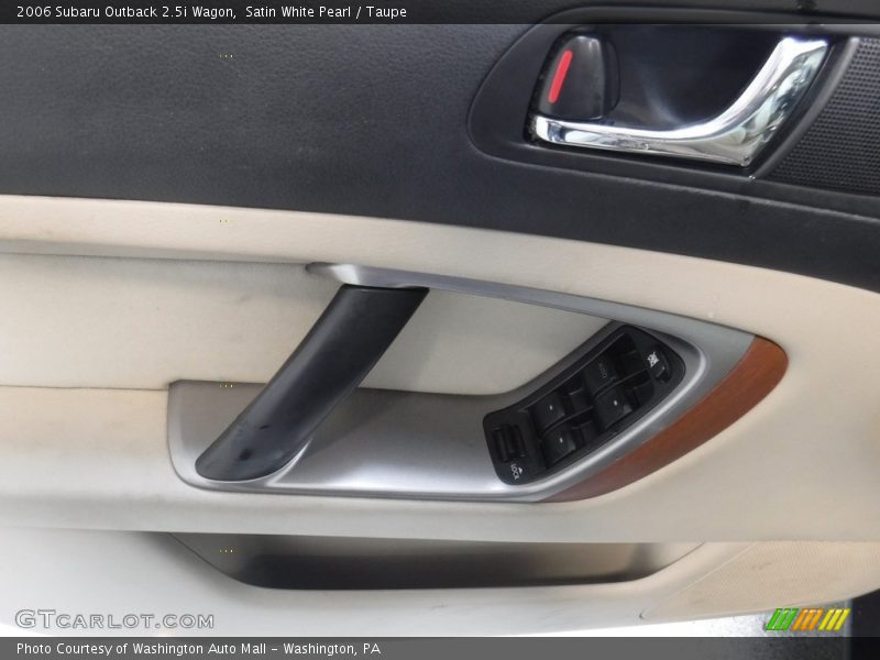 Satin White Pearl / Taupe 2006 Subaru Outback 2.5i Wagon