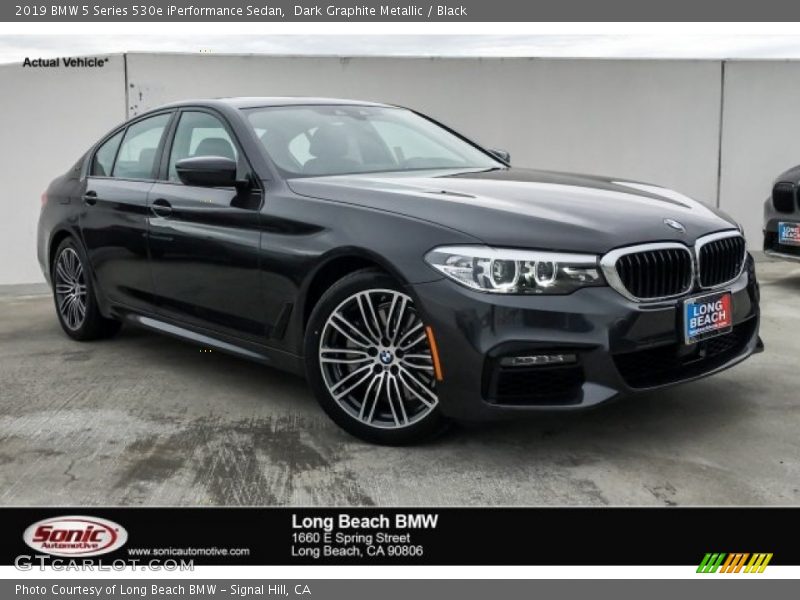 Dark Graphite Metallic / Black 2019 BMW 5 Series 530e iPerformance Sedan