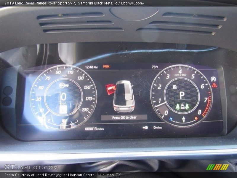  2019 Range Rover Sport SVR SVR Gauges